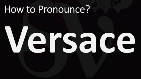 versace eros pronunciation|how to pronounce gianni versace.